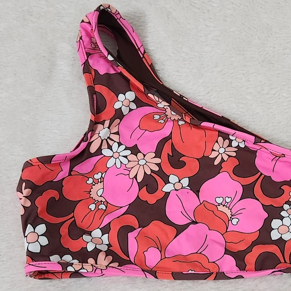 New!Frankie's Bikinis‎ Syd One Shoulder Bikinis Top